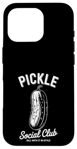Dill With It Pickle Social Club Hülle für iPhone 16 Pro von Pickle Costume Designs