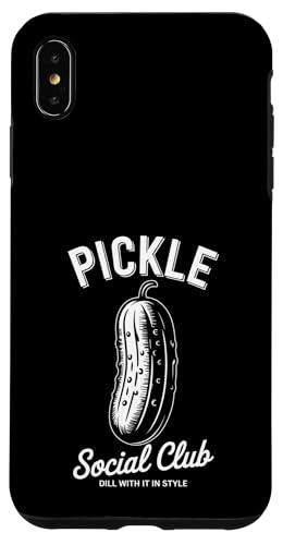 Dill With It Pickle Social Club Hülle für iPhone XS Max von Pickle Costume Designs