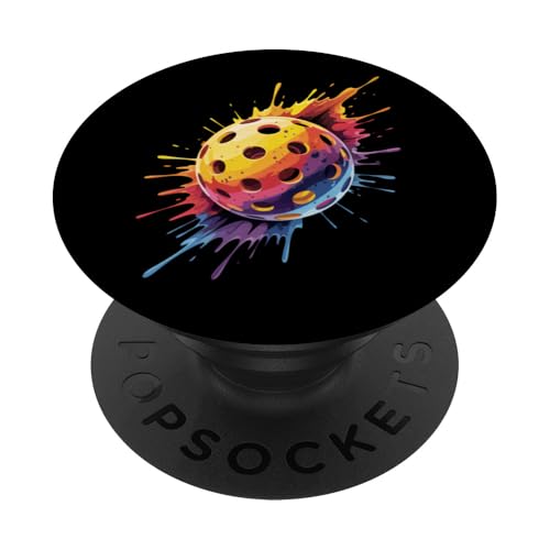 Pickleball Bunte Farbspritzer Kunst Sport Männer Frauen PopSockets Klebender PopGrip Pickleball Bunte Farbspritzer Kunst Sport Männer Frauen PopSockets Klebender PopGrip von PickleballAxis1