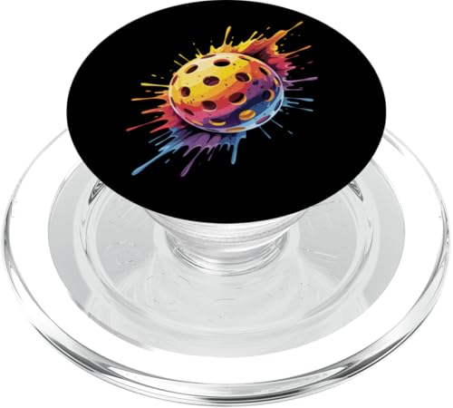 Pickleball Bunte Farbspritzer Kunst Sport Männer Frauen PopSockets PopGrip für MagSafe Pickleball Bunte Farbspritzer Kunst Sport Männer Frauen PopSockets PopGrip für MagSafe von PickleballAxis1