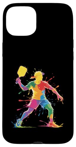 Pickleball Farbspritzer, bunt, Sport, Jungen, Mädchen, Kinder Hülle für iPhone 15 Plus Pickleball Farbspritzer, bunt, Sport, Jungen, Mädchen, Kinder Hülle für iPhone 15 Plus von PickleballAxis1
