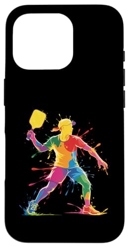 Pickleball Farbspritzer, bunt, Sport, Jungen, Mädchen, Kinder Hülle für iPhone 16 Pro Pickleball Farbspritzer, bunt, Sport, Jungen, Mädchen, Kinder Hülle für iPhone 16 Pro von PickleballAxis1
