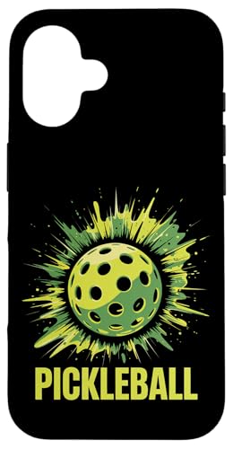 Pickleball Farbspritzer, bunt, Sport, Jungen, Mädchen, Kinder Hülle für iPhone 16 Pickleball Farbspritzer, bunt, Sport, Jungen, Mädchen, Kinder Hülle für iPhone 16 von PickleballAxis1