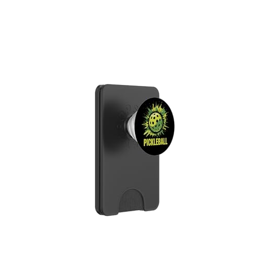 Pickleball Farbspritzer, bunt, Sport, Jungen, Mädchen, Kinder PopSockets PopWallet für MagSafe von PickleballAxis1