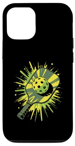 Pickleball Paddel Sport Paint Splash Art Herren Damen Hülle für iPhone 12/12 Pro von PickleballAxis1