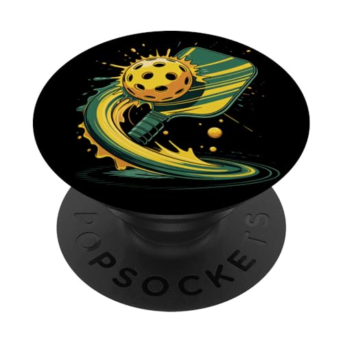 Pickleball Paddel Sport Paint Splash Art Herren Damen PopSockets Klebender PopGrip Pickleball Paddel Sport Paint Splash Art Herren Damen PopSockets Klebender PopGrip von PickleballAxis1