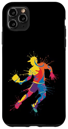 Pickleball Sport Farbspritzer Kunst bunt Jungen Mädchen Kinder Hülle für iPhone 11 Pro Max Pickleball Sport Farbspritzer Kunst bunt Jungen Mädchen Kinder Hülle für iPhone 11 Pro Max von PickleballAxis1