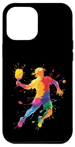 Pickleball Sport Farbspritzer Kunst bunt Jungen Mädchen Kinder Hülle für iPhone 12 Pro Max Pickleball Sport Farbspritzer Kunst bunt Jungen Mädchen Kinder Hülle für iPhone 12 Pro Max von PickleballAxis1