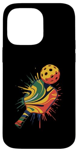 Pickleball Sport Farbspritzer Kunst bunt Jungen Mädchen Kinder Hülle für iPhone 14 Pro Max Pickleball Sport Farbspritzer Kunst bunt Jungen Mädchen Kinder Hülle für iPhone 14 Pro Max von PickleballAxis1
