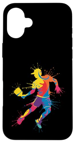 Pickleball Sport Farbspritzer Kunst bunt Jungen Mädchen Kinder Hülle für iPhone 16 Plus Pickleball Sport Farbspritzer Kunst bunt Jungen Mädchen Kinder Hülle für iPhone 16 Plus von PickleballAxis1