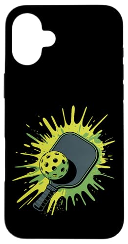 Pickleball Sport Farbspritzer Kunst bunt Jungen Mädchen Kinder Hülle für iPhone 16 Plus Pickleball Sport Farbspritzer Kunst bunt Jungen Mädchen Kinder Hülle für iPhone 16 Plus von PickleballAxis1
