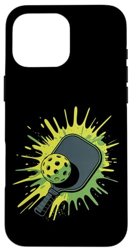 Pickleball Sport Farbspritzer Kunst bunt Jungen Mädchen Kinder Hülle für iPhone 16 Pro Max Pickleball Sport Farbspritzer Kunst bunt Jungen Mädchen Kinder Hülle für iPhone 16 Pro Max von PickleballAxis1