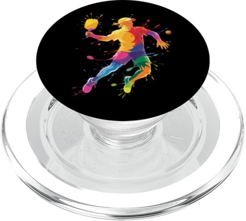 Pickleball Sport Farbspritzer Kunst bunt Jungen Mädchen Kinder PopSockets PopGrip für MagSafe Pickleball Sport Farbspritzer Kunst bunt Jungen Mädchen Kinder PopSockets PopGrip für MagSafe von PickleballAxis1