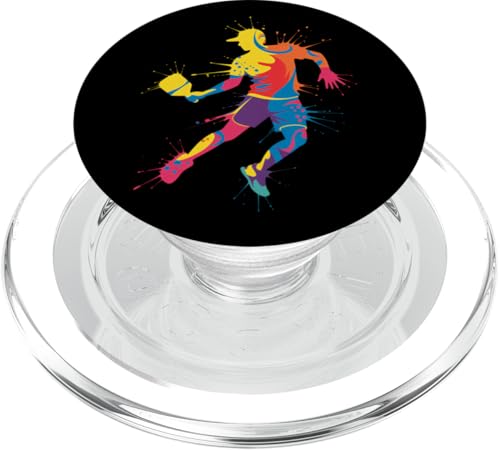 Pickleball Sport Farbspritzer Kunst bunt Jungen Mädchen Kinder PopSockets PopGrip für MagSafe Pickleball Sport Farbspritzer Kunst bunt Jungen Mädchen Kinder PopSockets PopGrip für MagSafe von PickleballAxis1