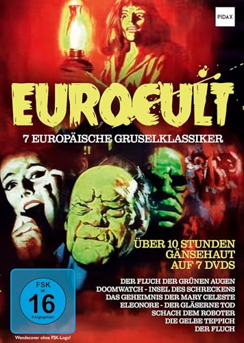 Eurocult - 7 europäische Gruselklassiker / Über 10 Stunden Gänsehaut auf 7 DVDs von Pidax Film- und Hörspielverlag