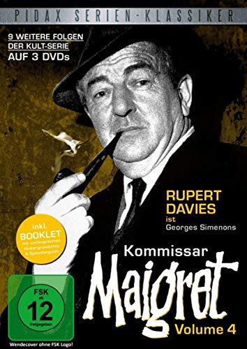 Kommissar Maigret, Vol. 4 / Weitere 9 Folgen der legendären Kultserie mit Rupert Davies nach dem Romanen von Georges Simenon (Pidax Serien-Klassiker) [3 DVDs] von Pidax Film- und Hörspielverlag (Alive AG)