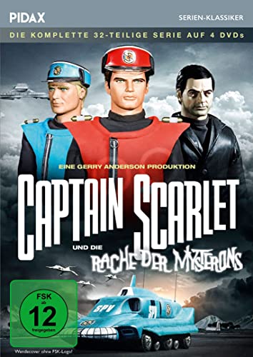 Captain Scarlet und die Rache der Mysterons - Komplettbox / Die komplette 32-teilige Science-Fiction-Serie (Pidax Serien-Klassiker) [4 DVDs] von Pidax Film- und Hörspielverlag