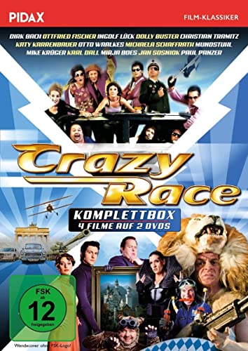 Crazy Race - Komplettbox / Die komplette 4-teilige Spielfilm-Reihe mit absoluter Starbesetzung (Pidax Film-Klassiker) von Pidax Film- und Hörspielverlag