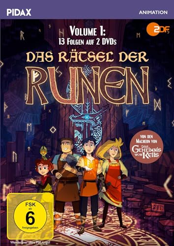 Das Rätsel der Runen, Vol. 1 (überarbeitete Fassung) / Die ersten 13 Folgen der Fantasy-Zeichentrickserie von den Machern von DAS GEHEIMNIS VON KELLS (Pidax Animation) [2 DVDs] von Pidax Film- und Hörspielverlag