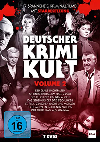 Deutscher Krimi-Kult, Vol. 2 / Sieben spannende Kriminalfilme mit Starbesetzung (Pidax Film Klassiker) [7 DVDs] von Pidax Film- und Hörspielverlag