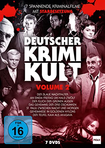 Deutscher Krimi-Kult, Vol. 2 / Sieben spannende Kriminalfilme mit Starbesetzung (Pidax Film Klassiker) [7 DVDs] von Pidax Film