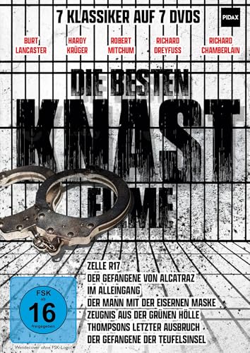 Die besten Knastfilme / 7 Klassiker des Gefängnisfilms mit absoluter Starbesetzung [7 DVDs] von Pidax Film- und Hörspielverlag