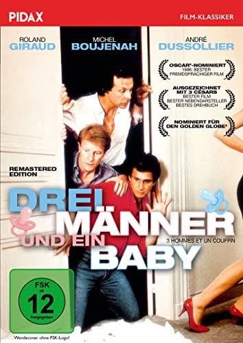 Drei Männer und ein Baby (Trois hommes et un couffin) - Remastered Edition / Die preisgekrönte französische Original-Kultkomödie (Pidax Film-Klassiker) von Pidax Film- und Hörspielverlag