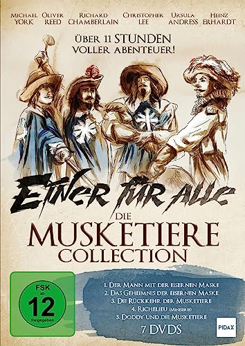 Einer für alle - Die Musketiere Collection / Spannende Abenteuer mit den Figuren aus den Romanen von Alexandre Dumas [7 DVDs] von Pidax Film- und Hörspielverlag