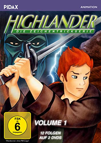 Highlander - Die Zeichentrickserie, Vol. 1 / Die ersten 12 Folgen der kultigen Abenteuerserie (Pidax Animation) [2 DVDs] von Pidax Film- und Hörspielverlag