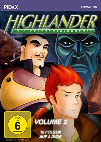 Highlander - Die Zeichentrickserie, Vol. 2 / Weitere 12 Folgen der kultigen Abenteuerserie (Pidax Animation) [3 DVDs] von Pidax Film- und Hörspielverlag