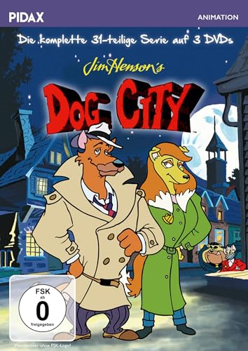 Jim Henson's Dog City / Die komplette 31-teilige Zeichentrickserie von den Machern von "Die Fraggles" und "Der dunkle Kristall" (Pidax Animation) [3 DVDs] von Pidax Film- und Hörspielverlag