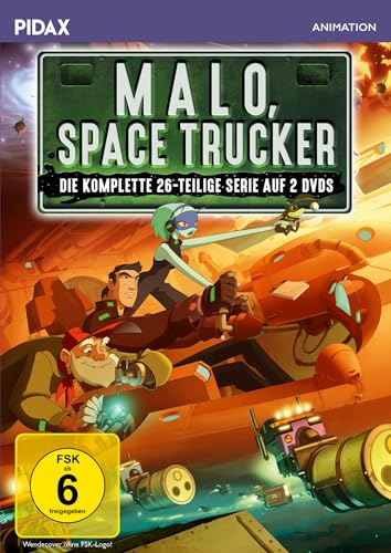 Malo, Space Trucker / Die komplette 26-teilige Science-Fiction-Zeichentrickserie (Pidax Animation) [2 DVDs] von Pidax Film- und Hörspielverlag