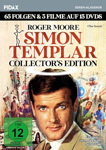 Simon Templar (The Saint) - Collector's Edition / 65 Folgen + 3 Filme der Kultserie mit Roger Moore erstmals in einer Box (Pidax Serien-Klassiker) [15 DVDs] von Pidax Film- und Hörspielverlag