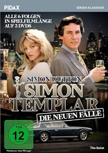 Simon Templar - Die neuen Fälle / Alle 6 Folgen in Spielfilmlänge (Pidax Serien-Klassiker) [3 DVDs] von Pidax Film- und Hörspielverlag