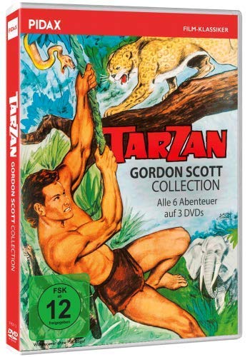 Tarzan - Gordon Scott Collection (alle 6 Abenteuer auf 3 DVDs) von Pidax Film- und Hörspielverlag