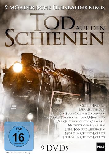 Tod auf den Schienen - 9 mörderische Eisenbahnkrimis, bei denen das Verbrechen an Bord ist (Pidax Film- und Hörspielverlag) [9 DVDs] von Pidax Film- und Hörspielverlag