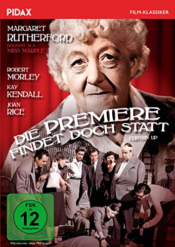 Die Premiere findet doch statt (Curtain Up) / Turbulente Komödie mit Margaret Rutherford (bekannt als MISS MARPLE) (Pidax Film-Klassiker) von WME Entertainment Group - Pidax Film