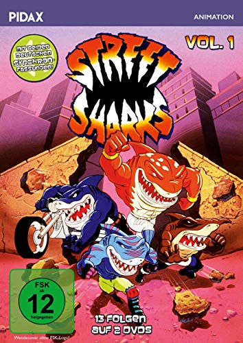 Street Sharks, Vol. 1 / Die ersten 13 Folgen der Zeichentrickserie mit beiden deutschen Synchronfassungen (Pidax Animation) [2 DVDs] von Pidax Film