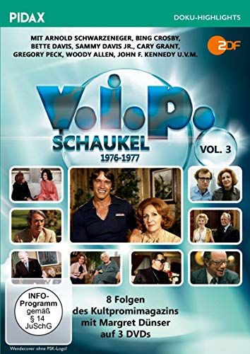 V.I.P.-Schaukel, Vol. 3 (1976 - 1977) / Weitere 8 Folgen des Kultpromimagazins mit Margret Dünser (Pidax Doku-Highlights) [3 DVDs] von Pidax Film