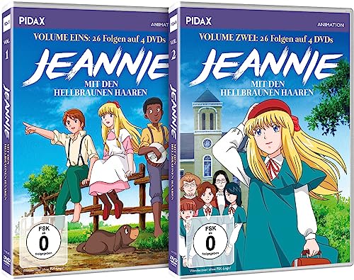 Jeannie mit den hellbraunen Haaren - Gesamtedition / Die komplette 5-teilige Animeserie auf 8 DVDs (Pidax Animation) von Pidax