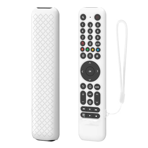 Fernbedienungsabdeckung für TCL RC716/RC833, stoßfeste und staubdichte Silikonhülle, Ganzkörper-Schutzhülle für TCL TV-Fernbedienungen (rutschfester Griff, einfacher Zugriff auf Tasten, 2er-Pack Fernbedienungsabdeckung für TCL RC716/RC833, stoßfeste und staubdichte Silikonhülle, Ganzkörper-Schutzhülle für TCL TV-Fernbedienungen (rutschfester Griff, einfacher Zugriff auf Tasten, 2er-Pack von Pidynx