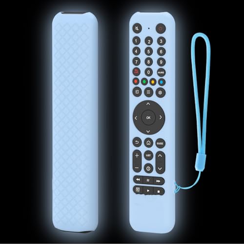 Fernbedienungsabdeckung für TCL RC716/RC833, stoßfeste und staubdichte Silikonhülle, Ganzkörper-Schutzhülle für TCL TV-Fernbedienungen (rutschfester Griff, einfacher Zugriff auf Tasten, 2er-Pack von Pidynx