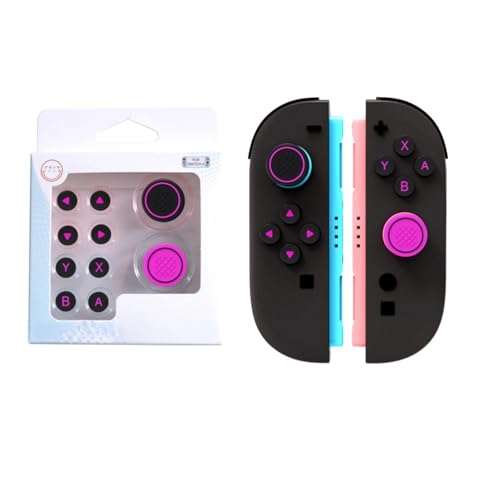 Joystick-Kappen für Switch2, Silikon-Tastenkappen, farbige Tastenaufkleber Joystick-Kappen für Switch2, Silikon-Tastenkappen, farbige Tastenaufkleber von Pidynx