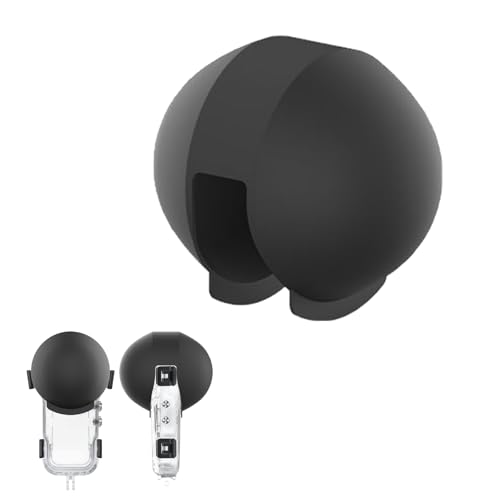 Pidynx Silikon-Objektivschutzabdeckung für Insta360 X5 Full-Stealth Dive Case - stoßfest, wasserdicht, schweißresistent, leicht zu reinigen, Ganzkörperschutz (Schwarz) von Pidynx