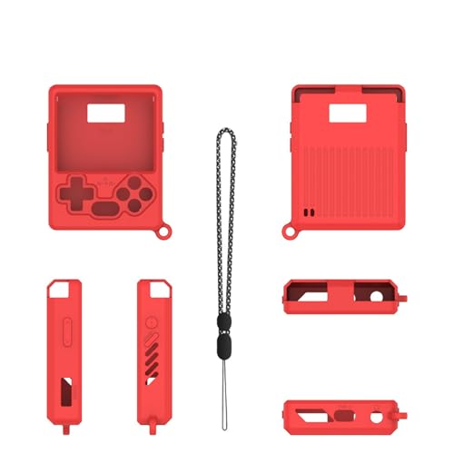 Pidynx Silikon-Schutzhülle für GKD Pixel 2 Mini Handkonsole, weiche, staubdichte Abdeckung mit einfachem einfarbigem Design, perfekt für die Aufbewahrung und den Schutz von Spielgeräten, Rot Pidynx Silikon-Schutzhülle für GKD Pixel 2 Mini Handkonsole, weiche, staubdichte Abdeckung mit einfachem einfarbigem Design, perfekt für die Aufbewahrung und den Schutz von Spielgeräten, Rot von Pidynx