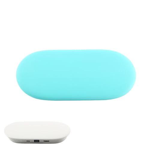 Pidynx Silikon-Schutzhülle für Google TV 2024 Streamer 4K/Chromecast – verdickte, weiche Hülle mit regulären und im Dunkeln leuchtenden Farboptionen (Luminöses Blau) von Pidynx