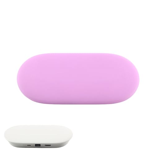 Pidynx Silikon-Schutzhülle für Google TV 2024 Streamer 4K/Chromecast – verdickte, weiche Hülle mit regulären und im Dunkeln leuchtenden Farboptionen (Luminöses Lila) von Pidynx