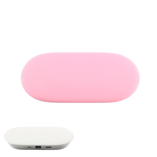 Pidynx Silikon-Schutzhülle für Google TV 2024 Streamer 4K/Chromecast – verdickte, weiche Hülle mit regulären und im Dunkeln leuchtenden Farboptionen (Rosa) von Pidynx