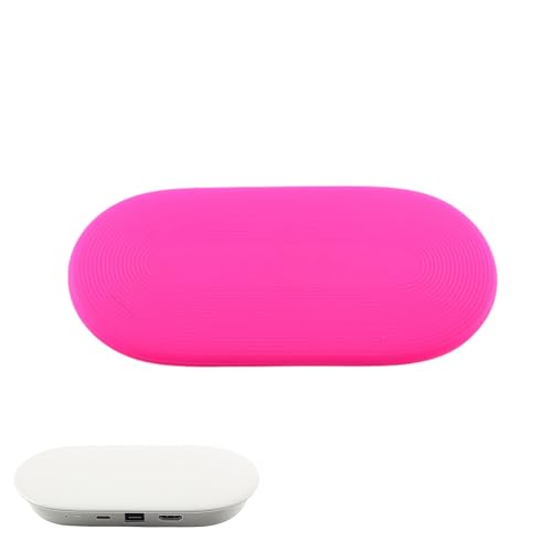 Pidynx Silikon-Schutzhülle für Google TV 2024 Streamer 4K/Chromecast – verdickte, weiche Hülle mit regulären und im Dunkeln leuchtenden Farboptionen (Rosarot) von Pidynx