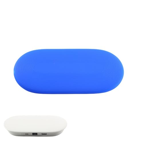 Pidynx Silikon-Schutzhülle für Google TV 2024 Streamer 4K/Chromecast – verdickte, weiche Hülle mit regulären und im Dunkeln leuchtenden Farboptionen (blau) von Pidynx
